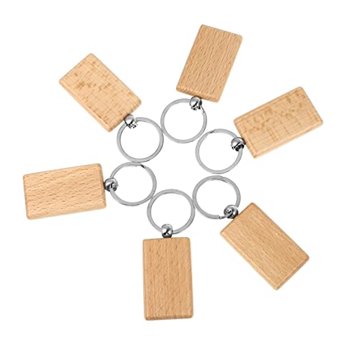 HOODANCOS 6 Stück DIY Holz Schlüsselanhänger Set Rechteckige Holzpendants für Kreative Bastelprojekte Robuste DIY Schlüsselbund Zubehör für Männer und HOODANCOS 6 Stück DIY Holz Schlüsselanhänger Set Rechteckige Holzpendants für Kreative Bastelprojekte Robuste DIY Schlüsselbund Zubehör für Männer und von HOODANCOS