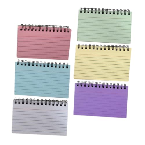 HOODANCOS 6 Stück Farbiges Spulenbuch gefüttert klein gepunktet linierte Haftnotizblöcke Spiral- Notizbuch spiralblock Memo -Pad Planen Sie Notizblöcke Seitenreiter Papier HOODANCOS 6 Stück Farbiges Spulenbuch gefüttert klein gepunktet linierte Haftnotizblöcke Spiral- Notizbuch spiralblock Memo -Pad Planen Sie Notizblöcke Seitenreiter Papier von HOODANCOS