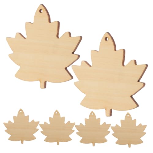 HOODANCOS 6 Stück Holzspäne Unfertige Holzblätter Holzornamente Für Das Kunsthandwerk Halloween-holzausschnitte Holzblattausschnitte Holzverzierungsrohlinge Hängende Ornamente Aus Holz Beige HOODANCOS 6 Stück Holzspäne Unfertige Holzblätter Holzornamente Für Das Kunsthandwerk Halloween-holzausschnitte Holzblattausschnitte Holzverzierungsrohlinge Hängende Ornamente Aus Holz Beige von HOODANCOS