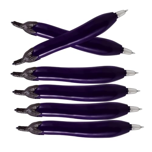 HOODANCOS 6 Stück Kugelschreiber -Kühlschrankaufkleber süße Schreibstifte künstliche Aubergine Stifte für Studenten Stifte für die Party Stifte in Gemüseform Gemüse Stifte Magnet Violett HOODANCOS 6 Stück Kugelschreiber -Kühlschrankaufkleber süße Schreibstifte künstliche Aubergine Stifte für Studenten Stifte für die Party Stifte in Gemüseform Gemüse Stifte Magnet Violett von HOODANCOS