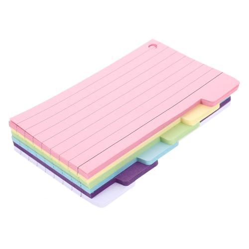 HOODANCOS 6 Stück Liniert Notizblöcke Kleine Memo Pads für Notizen Studienkarten Bürobedarf für Schule Zuhause und Tägliche Arbeit von HOODANCOS