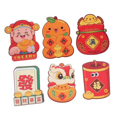 HOODANCOS 6 Stück Lustige Chinesische Geldumschläge Jahr Schlange Cartoon Design Rot für Neujahrsdekorationen Hochzeiten und Feiern HOODANCOS 6 Stück Lustige Chinesische Geldumschläge Jahr Schlange Cartoon Design Rot für Neujahrsdekorationen Hochzeiten und Feiern von HOODANCOS