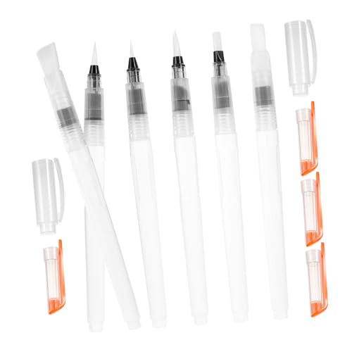 HOODANCOS 6 Stück Malstift-set Tipp Malen Aquarellfarbe Kind Wasser Bürsten Pinsel Aquarellbürste Aquarell-skizzenstifte Kunstversorgung Aquarellstift Handmalerei Ballaststoff von HOODANCOS