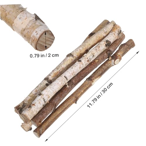 HOODANCOS 6 Stück Natürliche Birkenholz Stöcke Trocken Dünn Leichte Holzstäbe für DIY Bastelprojekte Dekoration Foto requisiten Handgefertigt Holzscheite Zubehör HOODANCOS 6 Stück Natürliche Birkenholz Stöcke Trocken Dünn Leichte Holzstäbe für DIY Bastelprojekte Dekoration Foto requisiten Handgefertigt Holzscheite Zubehör von HOODANCOS