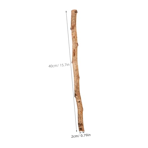 HOODANCOS 6 Stück Natürliche Holzstäbe Robuste Bastelstäbchen für DIY Dekoration Naturbelassen für Handwerk Kränze Festivaldeko Rustikale Wohnaccessoires von HOODANCOS