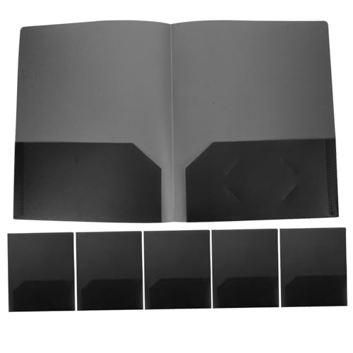 HOODANCOS 6 Stück Taschenordner dokumentenmappe aktenmappe Hochschulordner Kunststoffmappe für Papiere PP-Material Ordner Plastikmappen mit zwei Taschen ästhetische Mappen Dateiordner Black HOODANCOS 6 Stück Taschenordner dokumentenmappe aktenmappe Hochschulordner Kunststoffmappe für Papiere PP-Material Ordner Plastikmappen mit zwei Taschen ästhetische Mappen Dateiordner Black von HOODANCOS