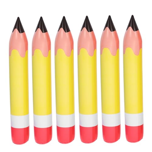 HOODANCOS 6 Stück Teiliges Aufblasbarer Jumbo Bleistifte aus Langlebigem PVC Leichte und Widerstandsfähige Klassenzimmerdekoration für Schulanfang Einfach Aufzuhängen Vielseitig Einsetzbar HOODANCOS 6 Stück Teiliges Aufblasbarer Jumbo Bleistifte aus Langlebigem PVC Leichte und Widerstandsfähige Klassenzimmerdekoration für Schulanfang Einfach Aufzuhängen Vielseitig Einsetzbar von HOODANCOS