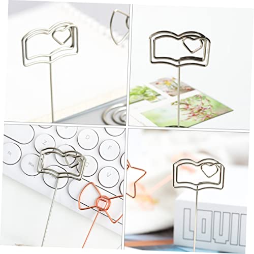 HOODANCOS 6 Stück Teiliges Sitzplatzhalter Buchform Silber und Nachrichtclips für Hochzeit Tischkarten Fotos Desktop Dekoration HOODANCOS 6 Stück Teiliges Sitzplatzhalter Buchform Silber und Nachrichtclips für Hochzeit Tischkarten Fotos Desktop Dekoration von HOODANCOS