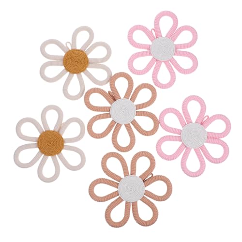 HOODANCOS 6 Stück Teiliges Woven Floral Wanddekor für Kinderzimmer Handgemachte Blumenornamente Beige Khaki und Hellrosa Einfache Installation Einzigartiges Design für Fröhliche HOODANCOS 6 Stück Teiliges Woven Floral Wanddekor für Kinderzimmer Handgemachte Blumenornamente Beige Khaki und Hellrosa Einfache Installation Einzigartiges Design für Fröhliche von HOODANCOS