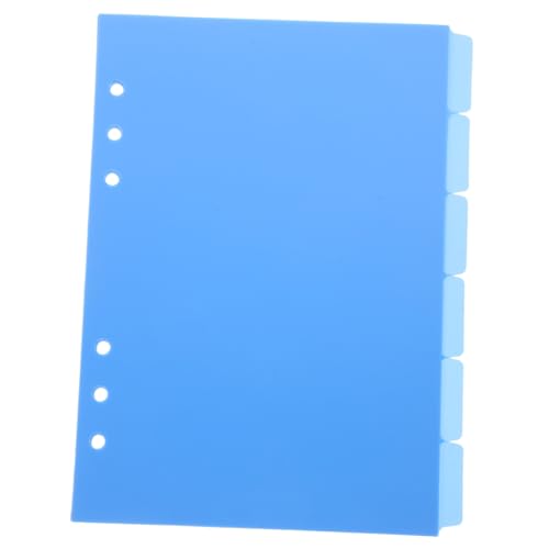 HOODANCOS 6 Stück Trennseite Hefter mit Trennwänden bunt Registerkarten Veranstalter Mini -Binder -Teiler Heftertrenner Registerteiler aus Kunststoff Bindelaschen Indexteiler Binder pp Blau HOODANCOS 6 Stück Trennseite Hefter mit Trennwänden bunt Registerkarten Veranstalter Mini -Binder -Teiler Heftertrenner Registerteiler aus Kunststoff Bindelaschen Indexteiler Binder pp Blau von HOODANCOS