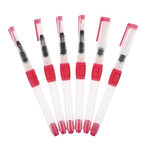 HOODANCOS 6 Stück Weicher Wasserlöslicher Stift malen wieder auffüllbar klein nachfüllbarer aquarellpinsel studentische Pinsel Kunstversorgung Kunstmalereien Plastik Rosa HOODANCOS 6 Stück Weicher Wasserlöslicher Stift malen wieder auffüllbar klein nachfüllbarer aquarellpinsel studentische Pinsel Kunstversorgung Kunstmalereien Plastik Rosa von HOODANCOS