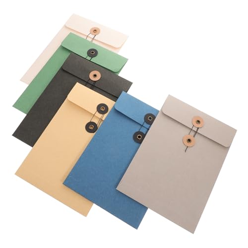 HOODANCOS 6-Teilige Saiten Portfolio-Umschlag schnappen Dateiordner Unterlagen Büro Beutel dokumentieren Dokumentenmappen Aktentasche aus Papier praktische Aktenordner Dokumententasche Kabel HOODANCOS 6-Teilige Saiten Portfolio-Umschlag schnappen Dateiordner Unterlagen Büro Beutel dokumentieren Dokumentenmappen Aktentasche aus Papier praktische Aktenordner Dokumententasche Kabel von HOODANCOS