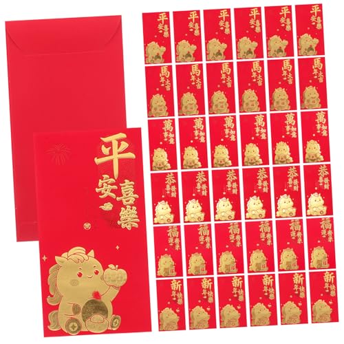 HOODANCOS 60 Stück Rote Umschläge Jahr Des Pferdes Kreative Neujahrs-geldtaschen Traditionelle Hongbao für Firmenfeiern Familienfeste Vielseitige Glücksbringer Umschläge HOODANCOS 60 Stück Rote Umschläge Jahr Des Pferdes Kreative Neujahrs-geldtaschen Traditionelle Hongbao für Firmenfeiern Familienfeste Vielseitige Glücksbringer Umschläge von HOODANCOS