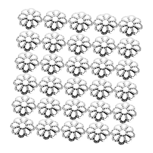 HOODANCOS 600 Stück Blumendekoration Kappen Spacer Endkappen für Diy Schmuck Armbänder Ohrringe Langlebig Leicht Fade Resistant für Kreative Projekte HOODANCOS 600 Stück Blumendekoration Kappen Spacer Endkappen für Diy Schmuck Armbänder Ohrringe Langlebig Leicht Fade Resistant für Kreative Projekte von HOODANCOS