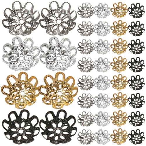 HOODANCOS 600stücke Blumenform Perlenkappen Für Diy Schmuck Halskettenmaterialien Bastelbedarf Leicht Vielseitig Einsetzbar Für Armbänder Und von HOODANCOS