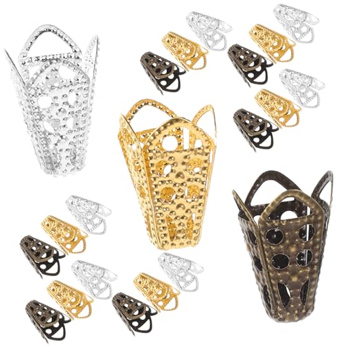 HOODANCOS 60Stücke Blumenperlenkappen für DIY Schmuckherstellung Dekorative Perlenkappen für Armbänder und Halsketten Farboptik Multifunktionales Design für Bastelprojekte HOODANCOS 60Stücke Blumenperlenkappen für DIY Schmuckherstellung Dekorative Perlenkappen für Armbänder und Halsketten Farboptik Multifunktionales Design für Bastelprojekte von HOODANCOS