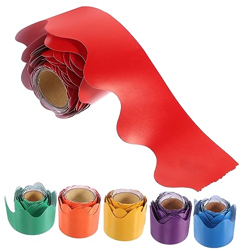 HOODANCOS 6Rollen Wellenförmige Selbstklebende Bordüren für Klassenzimmer Dekoration Wasserfestes Dekorationsmaterial für Pinnwände HOODANCOS 6Rollen Wellenförmige Selbstklebende Bordüren für Klassenzimmer Dekoration Wasserfestes Dekorationsmaterial für Pinnwände von HOODANCOS