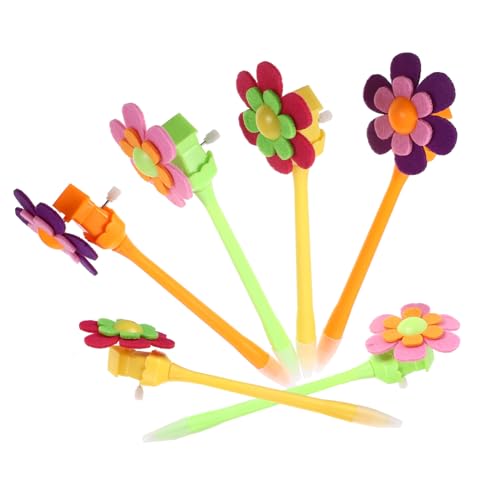 HOODANCOS 6St Blumenstifte kugelschreiber geschenke für kinder filzstifte kinder geschenke schreibwaren dekorative Stifte Stift mit dekorativer Stift Styling-Stift rotieren Sonnenblume von HOODANCOS