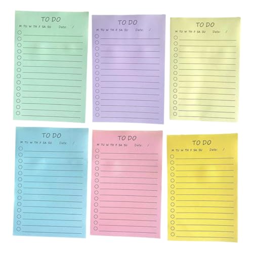 HOODANCOS 6Stücke Klebelaschen Praktische Memoaufkleber für Notizen To Do Listen Erinnerungen Durchsichtige Haftnotizen im Stil für Schule Büro Zuhause HOODANCOS 6Stücke Klebelaschen Praktische Memoaufkleber für Notizen To Do Listen Erinnerungen Durchsichtige Haftnotizen im Stil für Schule Büro Zuhause von HOODANCOS