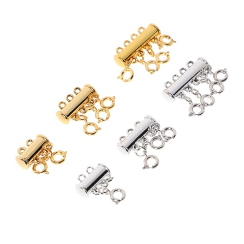 HOODANCOS 6Stücke Magnetverschlüsse für Schmuck DIY Multifunktionale Federschnallen Silber für Armbänder und Supermagnetisch und Einfach zu Verwenden HOODANCOS 6Stücke Magnetverschlüsse für Schmuck DIY Multifunktionale Federschnallen Silber für Armbänder und Supermagnetisch und Einfach zu Verwenden von HOODANCOS