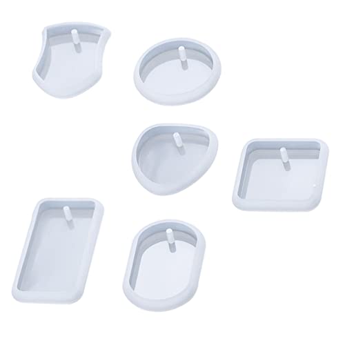 HOODANCOS 6Stücke Silikon Schlüsselbundformen DIY Anhänger Gießformen für Schlüsselbundzubehör für Personalisierte Ornamente und Handwerksprojekte Leicht zu Reinigen HOODANCOS 6Stücke Silikon Schlüsselbundformen DIY Anhänger Gießformen für Schlüsselbundzubehör für Personalisierte Ornamente und Handwerksprojekte Leicht zu Reinigen von HOODANCOS