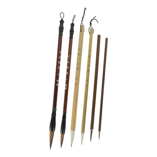 HOODANCOS 6Stücke Teiliges Kalligraphie Pinsel Traditionelle Chinesische Kalligraphiepinsel für Präzise für Anfänger und Fortgeschrittene HOODANCOS 6Stücke Teiliges Kalligraphie Pinsel Traditionelle Chinesische Kalligraphiepinsel für Präzise für Anfänger und Fortgeschrittene von HOODANCOS