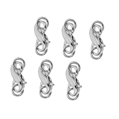 HOODANCOS 6Stücke Teiliges Lobster Claw Verschlüsse für DIY Armbänder und Halsketten Sicher und Langlebig für Schmuckherstellung Einfache Verbindung von Verschlüssen von HOODANCOS