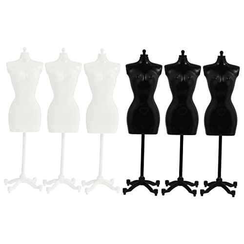HOODANCOS 6Stücke Teiliges Puppenständer für Kleidung Mini Mannequin Model Doll Dress Display Unterstützung für Puppenrock und Puppenkleider HOODANCOS 6Stücke Teiliges Puppenständer für Kleidung Mini Mannequin Model Doll Dress Display Unterstützung für Puppenrock und Puppenkleider von HOODANCOS