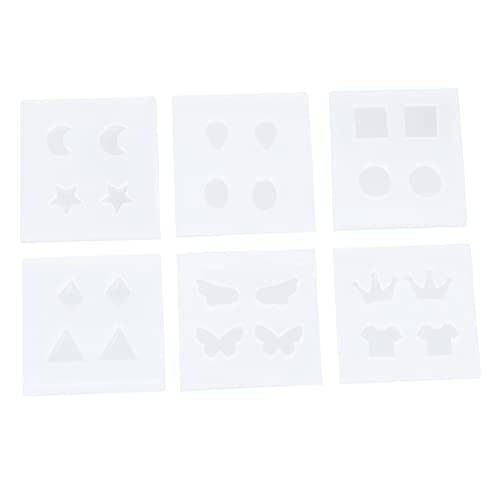 HOODANCOS 6Stücke Teiliges Silikonformen für Ohrringe DIY Epoxidharz Formen Handgefertigte Kunstwerke Vielseitig Einsetzbar und Leicht zu Reinigen Umweltfreundliches Material HOODANCOS 6Stücke Teiliges Silikonformen für Ohrringe DIY Epoxidharz Formen Handgefertigte Kunstwerke Vielseitig Einsetzbar und Leicht zu Reinigen Umweltfreundliches Material von HOODANCOS