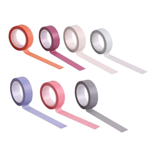 HOODANCOS 7 Rollen Dekorative Washi tapes Buntes DIY Klebeband für Scrapbooking Geschenkverpackung Tagebücher Kreative Bastelgestaltung Kinderpapeterie Sticker HOODANCOS 7 Rollen Dekorative Washi tapes Buntes DIY Klebeband für Scrapbooking Geschenkverpackung Tagebücher Kreative Bastelgestaltung Kinderpapeterie Sticker von HOODANCOS