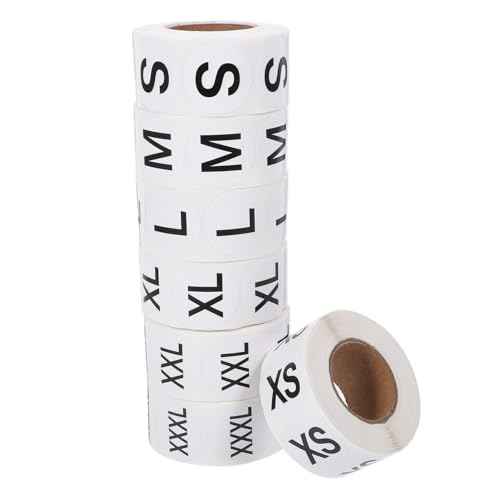 HOODANCOS 7 Rollen Größe Aufkleber Etiketten Name Registerkarten Stickbilder Aufkleber in T-shirt-größe Größenaufkleber Für Kleidung Selbstklebendes Beschichtetes Papier Schwarz HOODANCOS 7 Rollen Größe Aufkleber Etiketten Name Registerkarten Stickbilder Aufkleber in T-shirt-größe Größenaufkleber Für Kleidung Selbstklebendes Beschichtetes Papier Schwarz von HOODANCOS
