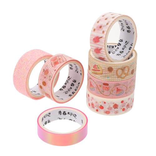 HOODANCOS 7 Rollen Scrapbooking Washi Tape Basteln Bandfarbe Farbe für UV farbig Punkte Bastelband dekorative klebebänder selber machen Planer Tape Tagebuchband Flüsterpapier HOODANCOS 7 Rollen Scrapbooking Washi Tape Basteln Bandfarbe Farbe für UV farbig Punkte Bastelband dekorative klebebänder selber machen Planer Tape Tagebuchband Flüsterpapier von HOODANCOS