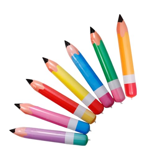 HOODANCOS 7 Stück Teiliges Aufblasbare PVC Bleistift Deko Leuchtenden Farben Leichte Schulanfang Dekoration für Klassenzimmer Einfach Aufzuhängen Strapazierfähig und Wiederverwendbar für HOODANCOS 7 Stück Teiliges Aufblasbare PVC Bleistift Deko Leuchtenden Farben Leichte Schulanfang Dekoration für Klassenzimmer Einfach Aufzuhängen Strapazierfähig und Wiederverwendbar für von HOODANCOS