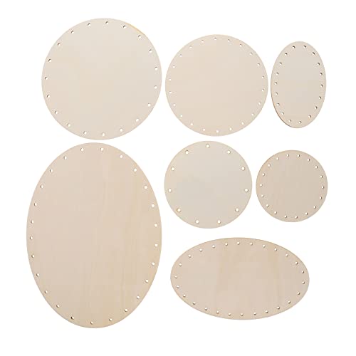 HOODANCOS 7 Stück Teiliges Holz Hängedekoration DIY Holzchips mit Löchern für Kreative Bastelprojekte für Wanddekoration und Gestaltung Variabel HOODANCOS 7 Stück Teiliges Holz Hängedekoration DIY Holzchips mit Löchern für Kreative Bastelprojekte für Wanddekoration und Gestaltung Variabel von HOODANCOS
