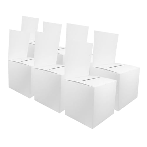 HOODANCOS 7 Stück Teiliges Weiße Papp spendenbox mit Großem Schlitz Vielseitige Sammelbox für Lose und Vorschläge für Fundraising Charity Büro und Events HOODANCOS 7 Stück Teiliges Weiße Papp spendenbox mit Großem Schlitz Vielseitige Sammelbox für Lose und Vorschläge für Fundraising Charity Büro und Events von HOODANCOS