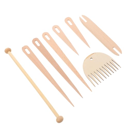 HOODANCOS 8 Stück Bechtwerkzeugkit Häkelkit häkeln Strickzubehör Nadeln Werkzeug für das Handwerk Bastelbedarf Kabelstrickwerkzeug Webnadel Zubehör weben Wandteppichnadel Holz Beige HOODANCOS 8 Stück Bechtwerkzeugkit Häkelkit häkeln Strickzubehör Nadeln Werkzeug für das Handwerk Bastelbedarf Kabelstrickwerkzeug Webnadel Zubehör weben Wandteppichnadel Holz Beige von HOODANCOS