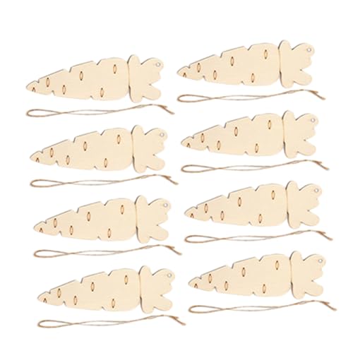 HOODANCOS 8 Stück Karotten Holzsplitter Anhänger Heimdekoration Basteln Osterei Basteldeko Ostern Holz Hängedekor Gartenparty Zubehör Osterbastel Dekoration Osterbehänge Beige HOODANCOS 8 Stück Karotten Holzsplitter Anhänger Heimdekoration Basteln Osterei Basteldeko Ostern Holz Hängedekor Gartenparty Zubehör Osterbastel Dekoration Osterbehänge Beige von HOODANCOS