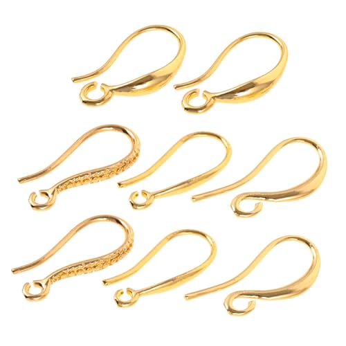 HOODANCOS 8 Stück Ohrhaken -Ohrringzubehör DIY-Schmuckhaken Haken für Ohrhaken Ohrring machen Post Stopper ohrringe einfache Ohrringteile Ohrring DIY Haken Legierung Golden HOODANCOS 8 Stück Ohrhaken -Ohrringzubehör DIY-Schmuckhaken Haken für Ohrhaken Ohrring machen Post Stopper ohrringe einfache Ohrringteile Ohrring DIY Haken Legierung Golden von HOODANCOS