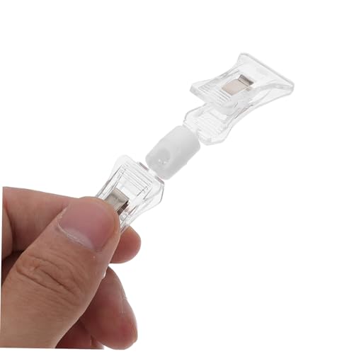 HOODANCOS 8 Stück Teiliges Durchsichtige Schilderhalter Vielseitige Preisschild clips für Supermarkt und Büro Langlebig Bruchsicher Kompatibel mit Verschiedenen Regaltypen für Preisschilder HOODANCOS 8 Stück Teiliges Durchsichtige Schilderhalter Vielseitige Preisschild clips für Supermarkt und Büro Langlebig Bruchsicher Kompatibel mit Verschiedenen Regaltypen für Preisschilder von HOODANCOS
