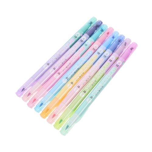 HOODANCOS 8 Stück doppelseitiger Textmarker Farbe Kunst Markierungen entzückender Textmarker kleiner Highlighter bunter Filzstift Textmarker zum Lesen Mark Stifte Plastik HOODANCOS 8 Stück doppelseitiger Textmarker Farbe Kunst Markierungen entzückender Textmarker kleiner Highlighter bunter Filzstift Textmarker zum Lesen Mark Stifte Plastik von HOODANCOS