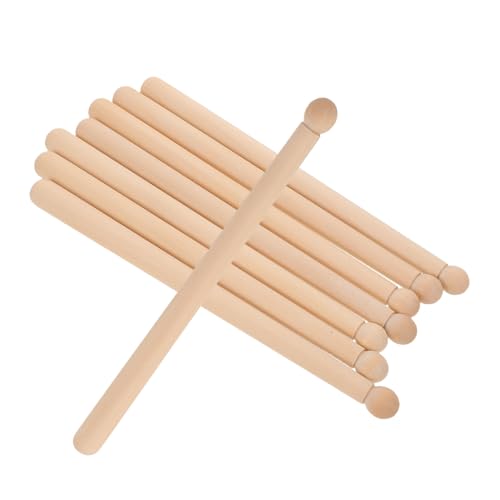 HOODANCOS 8 Teiliges Drumsticks Set Für Holz Drumsticks Für – Leichtes Ergonomisches Design Zum Trommeln Zubehör Für Elektronische Trommeln Und Percussion Training von HOODANCOS