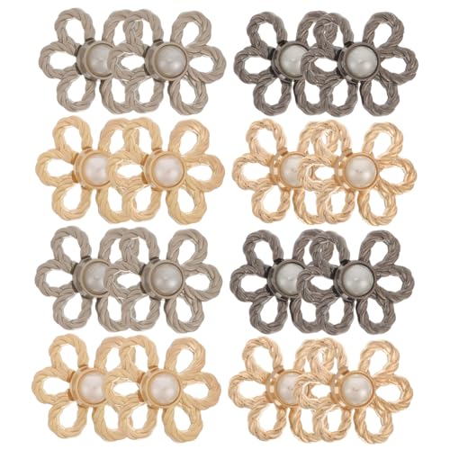HOODANCOS 8Paare Verstellbare Hosen Taillenknöpfe Metallische Blumenform Wiederverwendbare Taillenschnallen für Jeans Geeignet für Formelle und Informelle Anlässe Teile HOODANCOS 8Paare Verstellbare Hosen Taillenknöpfe Metallische Blumenform Wiederverwendbare Taillenschnallen für Jeans Geeignet für Formelle und Informelle Anlässe Teile von HOODANCOS