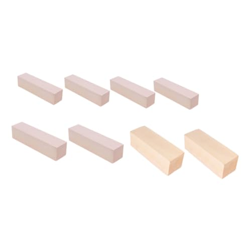 HOODANCOS 8Stücke DIY Holzblöcke für Bastelprojekte Unbearbeitete Holzplatten Verschiedenen HOODANCOS 8Stücke DIY Holzblöcke für Bastelprojekte Unbearbeitete Holzplatten Verschiedenen von HOODANCOS