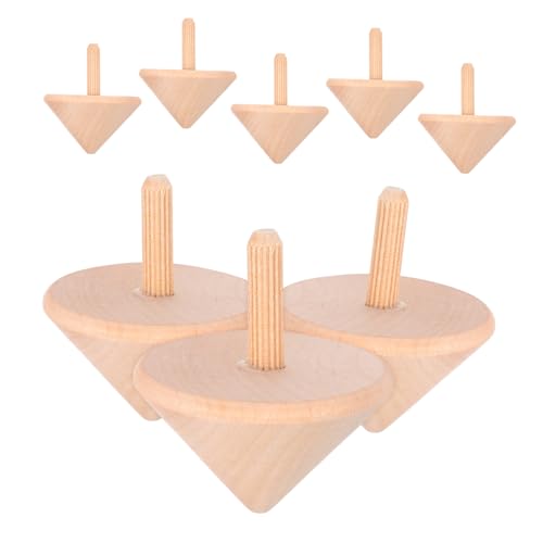 HOODANCOS 8Stücke Holz Gyro Teile DIY für Interaktives Holzspielzeug zum Fördert Kreativität und Hand Augen Koordination für Partys und HOODANCOS 8Stücke Holz Gyro Teile DIY für Interaktives Holzspielzeug zum Fördert Kreativität und Hand Augen Koordination für Partys und von HOODANCOS