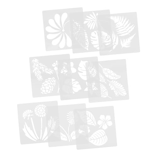 HOODANCOS 9 Stück Blatt Malvorlage Malvorlagen Blumenschablone Malschablonen Schminkenschablonen Blumen- Vorlagen für Wandkunst Pflanzen Zeichnungsvorlagen Malenwerkzeuge das Haustier HOODANCOS 9 Stück Blatt Malvorlage Malvorlagen Blumenschablone Malschablonen Schminkenschablonen Blumen- Vorlagen für Wandkunst Pflanzen Zeichnungsvorlagen Malenwerkzeuge das Haustier von HOODANCOS