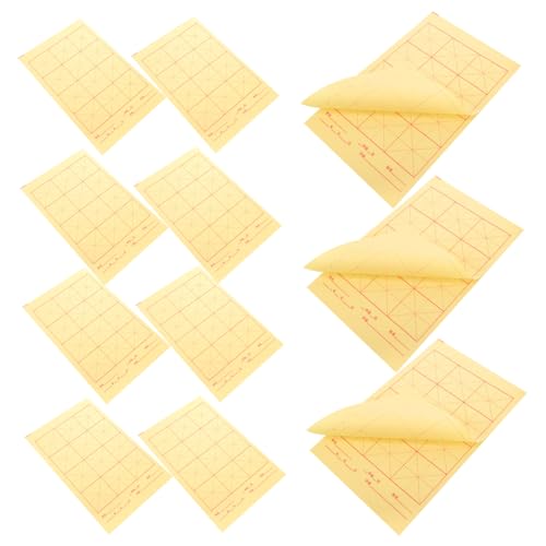 HOODANCOS 90 Blatt Reispapier für Kalligraphie Xuan Papier mit Kästchen pro Seite Dickes Chinesisches Schreibpapier für Tuschemalerei Praktisch und Langlebig für Anfänger und von HOODANCOS