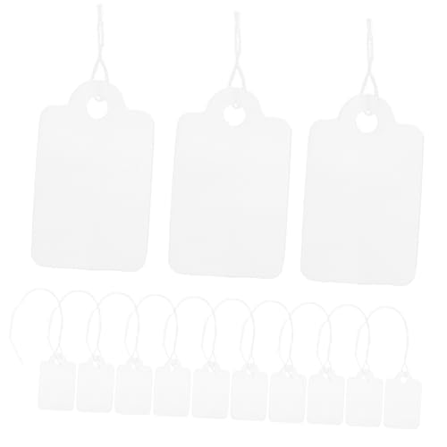 HOODANCOS 90 Stück Schmuck Tags Einzelhandelsetikett Hang -Tags Anzeige Schmuck-Display-Tag Preisetikett Tag leere Verkaufsetiketten hängende Preisschilder Verkaufstags Baumwolle Weiß HOODANCOS 90 Stück Schmuck Tags Einzelhandelsetikett Hang -Tags Anzeige Schmuck-Display-Tag Preisetikett Tag leere Verkaufsetiketten hängende Preisschilder Verkaufstags Baumwolle Weiß von HOODANCOS