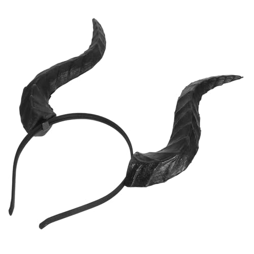 HOODANCOS Abnehmbares Teufelshorn Stirnband Halloween Cosplay Haarreif Tiermotiv Party Karneval Foto Requisiten Elastisch Leicht Für Damen Herren von HOODANCOS