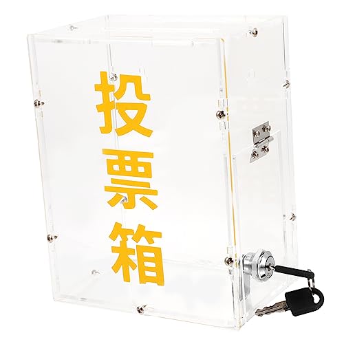 HOODANCOS Acryl Vorschlagsbox mit Schlitz und Schloss Transparente Stimmzettel und Spendenbox für Aktionen für Sichere Vorschläge und Beiträge HOODANCOS Acryl Vorschlagsbox mit Schlitz und Schloss Transparente Stimmzettel und Spendenbox für Aktionen für Sichere Vorschläge und Beiträge von HOODANCOS