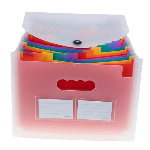 HOODANCOS Aktenordner Organizer mit Fächern für Dokumente Dateiablage für Büro Schule und Zuhause für Quittungen Visitenkarten und Transparentes Design HOODANCOS Aktenordner Organizer mit Fächern für Dokumente Dateiablage für Büro Schule und Zuhause für Quittungen Visitenkarten und Transparentes Design von HOODANCOS
